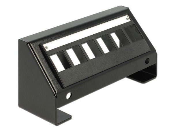 Delock Keystone Multimedia Panel 6-portowy czarny