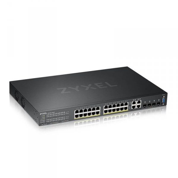 Zyxel GS2220-28HP 24xGbE L2 PoE Switch GbE Uplink 1Y NCC Pro Pack LIC  GS2220-28HP-EU0101F
