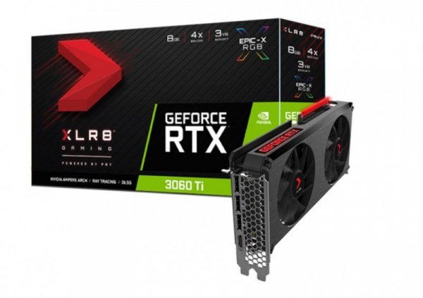 PNY Karta graficzna GeForce RTX 3060 Ti 8GB XLR8 DUAL FAN EPIC-X