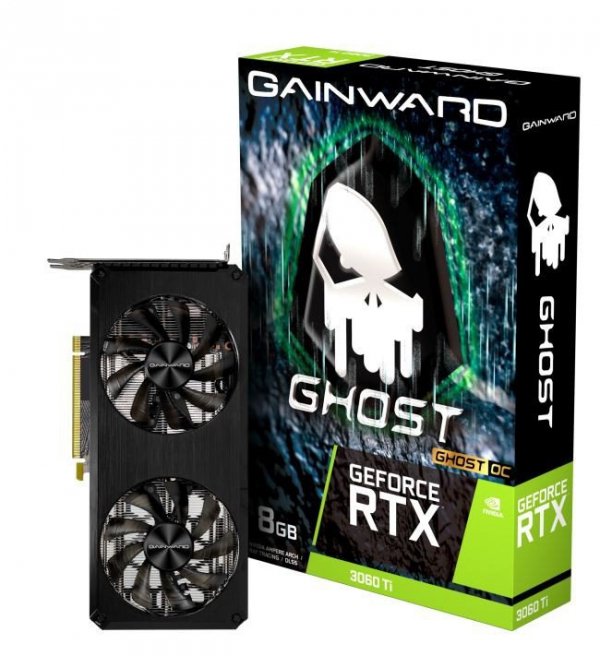 Gainward Karta graficzna GeForce RTX 3060 Ti GHOST OC 8GB GDDR6 256bit HDMI/3DP LHR