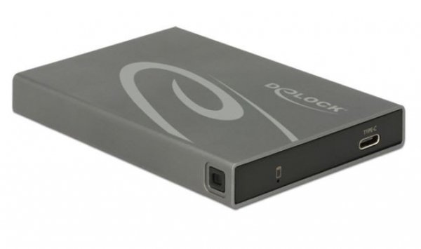 Delock Obudowa  HDD/SSD zewnętrzna SATA 2.5 USB-C 3.1 szara