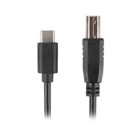 Lanberg Kabel USB-C(M)-&gt;USB-B(M) 2.0 3m ferryt czarny