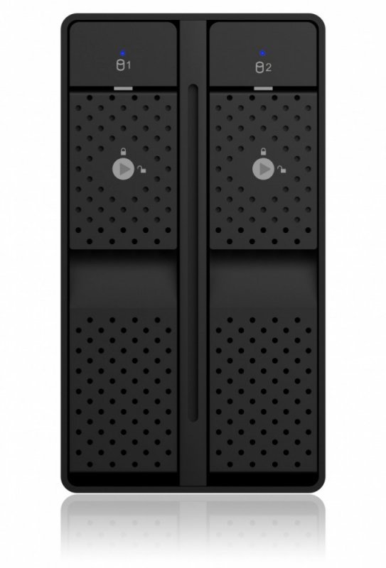 IcyBox Obudowa IB-RD3802-C31 RAID 2xSATA HDD na 1xUSB 3.1 Gen 2Type-C, RAID 0,1