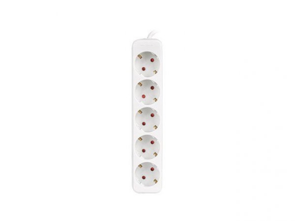 Lanberg Listwa przedłużacz 3m 5X230v b  PS0-05F-0300-W