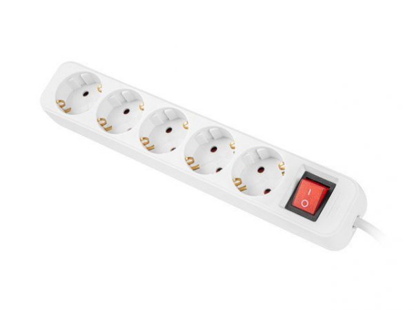 Lanberg Listwa przedłużacz 1,5m 5x230 V  PS1-05F-0150-W