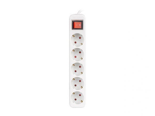 Lanberg Listwa przedłużacz 3M 5X 230V  PS1-05F-0300-W
