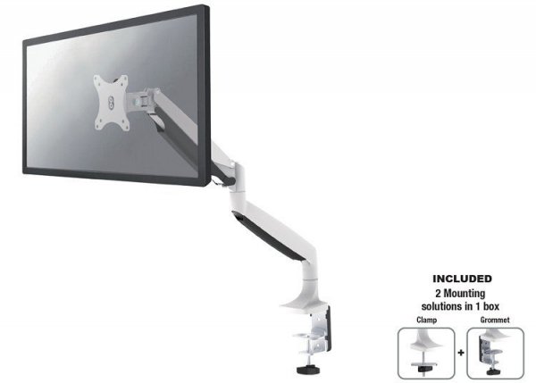 Neomounts Uchwyt nabiurkowy NM-D750 WHITE