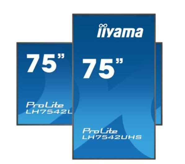 IIYAMA Monitor wielkoformatowy 74.5 cala LH7542UHS-B3 4K,18/7,SDM,IPS,LAN,PION,500cd/m2,OS8.0