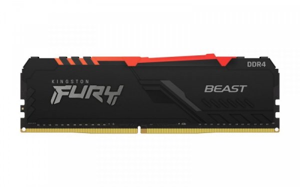 Kingston Pamięć DDR4 FURY Beast RGB 8GB(1*8GB)/2666 CL16