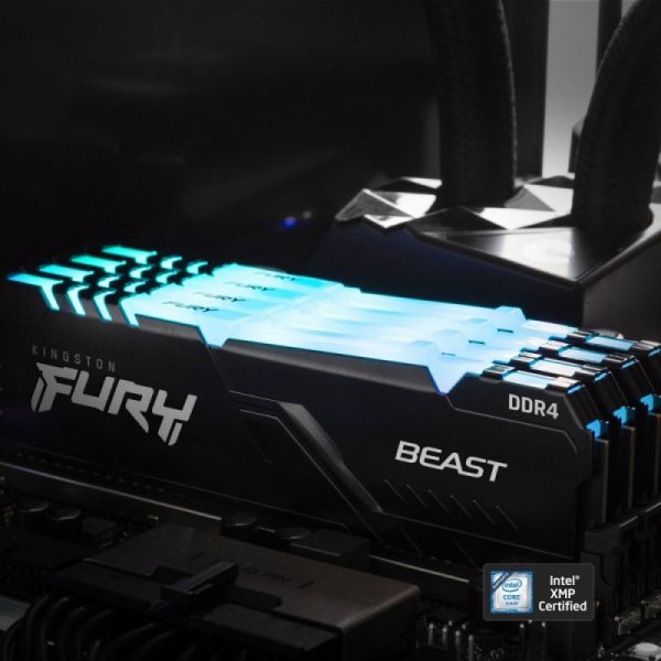 Kingston Pamięć DDR4 FURY Beast RGB 16GB(2*8GB)/2666 CL16
