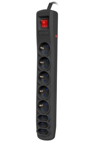Armac Listwa zasilająca 1,5m czarna 1,5m   ARC8/15/CZ