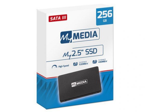 Verbatim My Media Dysk SSD wewnętrzny 256GB 2,5 cala Sata III Czarny