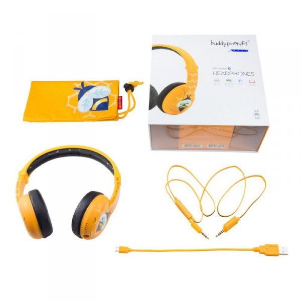 Buddy Phones Słuchawki Bluetooth Wave Bee żółty