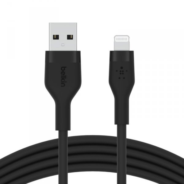 Belkin Kabel BoostCharge USB-A do Lightning silikonowy 1m, czarny