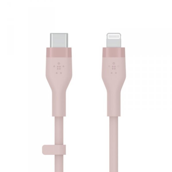 Belkin Kabel BoostCharge USB-C do Lightning silikonowy 3m, różowy