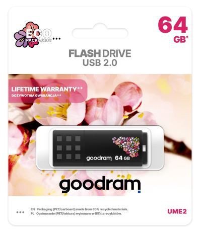 GOODRAM Pendrive UME2 64GB USB 2.0 Spring