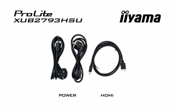 IIYAMA Monitor  27 cali XUB2793HS-B4 IPS, FHD, HDMI, DP, VGA, 2x2W, HAS, 300cd/m2