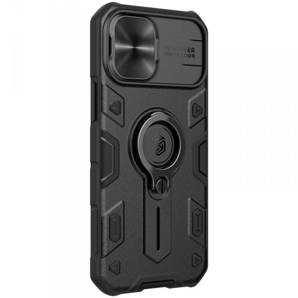 Nillkin Etui CamShield Armor Apple iPhone 12 Mini (Bez wycięcia na logo) Czarne