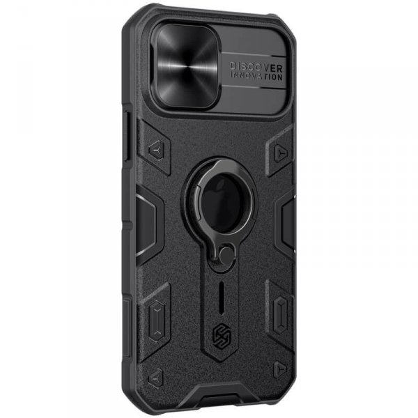 Nillkin Etui CamShield Armor Apple iPhone 12/12 Pro ( z wycieciem na logo) Czarne