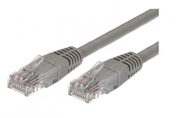 TB Kabel Patchcord miedizany kat.6 RJ45 UTP 2m. szary - paczka 10 sztuk