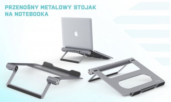 i-tec Zestaw stacja dokująca + podstawka Metal Cooling Pad for notebooks (up-to 15.6) with USB-C  Docking Station (Power Deliver