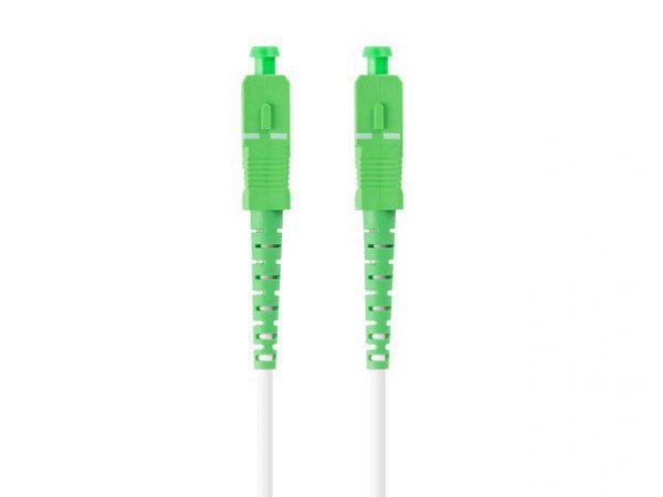 Lanberg Patchcord światłowodowy Sm Sc/Apc-Sc/Apc Simplex 3.0Mm 40M biały