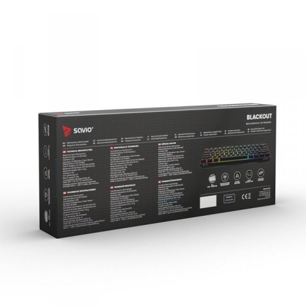 Savio Klawiatura mechaniczna Blackout Brown Outemu