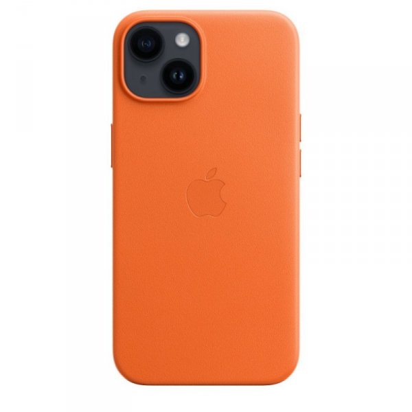 Apple Etui skórzane z MagSafe do iPhone 14 - pomarańczowe