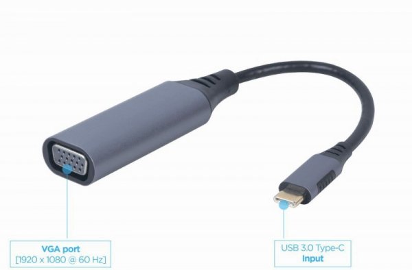 Gembird Adapter USB-C to VGA D-SUB