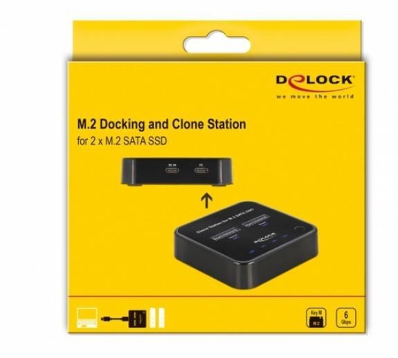 Delock Stacja dokująca 2x M.2 SSD-USB-C 3.1      63334