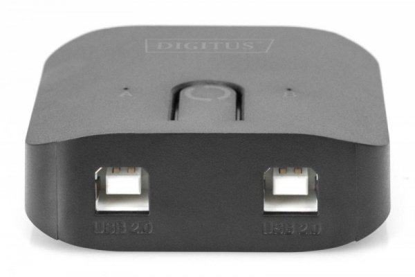 Digitus Przełącznik USB 2.0, 2 PC - 1 Urządzenie, samozasilający