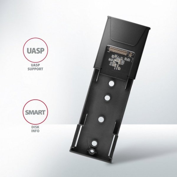 AXAGON EEM2-GTS Obudowa zewnętrzna aluminiowa bezśrubowa, USB-C 3.2 GEN 2 M.2 NVMe SSD