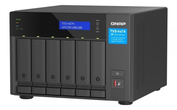 QNAP Serwer NAS TVS-h674-i3-16G 6x0HDD Intel i3-12100 16 GB SODDIM DDR