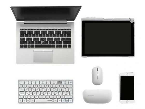 Kensington Klawiatura bezprzewodowa kompaktowa Multi device Dual Biała UK