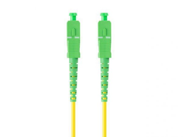 Lanberg Patchcord światłowodowy SM SC/APC-SC/APC SIMPLEX 3.0MM LSZH G657A1 1m żółty