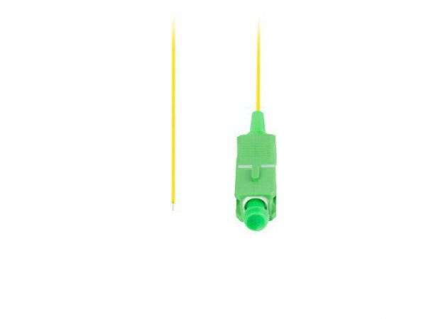 Lanberg Pigtail SM SC/APC Semi Tight 9/125 G657A1 2M żółty