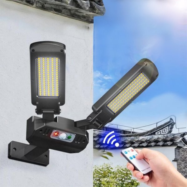 Maclean Solarna lampa uliczna LED z czujnikiem i pilotem MCE447