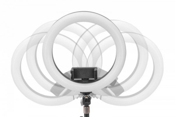 Digitus Lampa pierścieniowa Led Ring 10-calowa ze statywem, uchwytem na telefon komórkowy i pilotem, USB, 2m