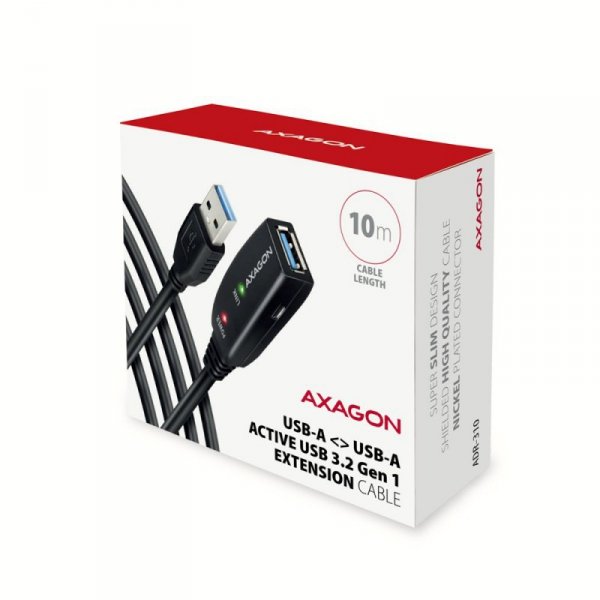 AXAGON ADR-310 USB 3.0 A-M -&gt; A-F aktywny kabel przedłużacz/wzmacniacz 10m