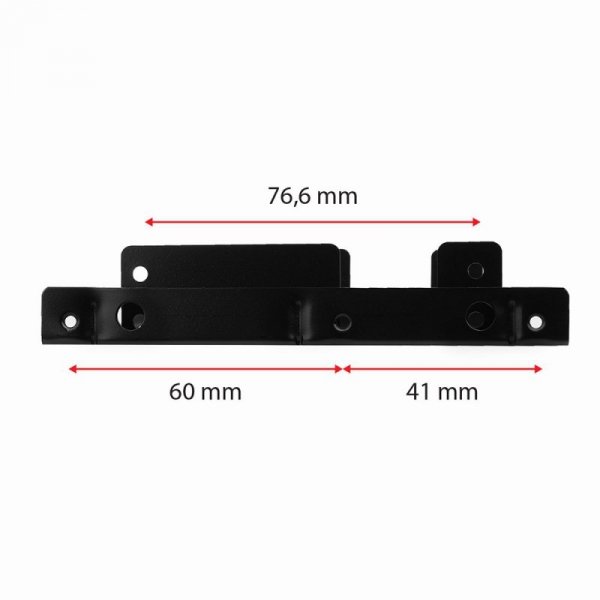 AXAGON RHD-225 Ramka metalowa do montażu 2 x 2.5&quot; w pozycji 3.5&quot; Czarna