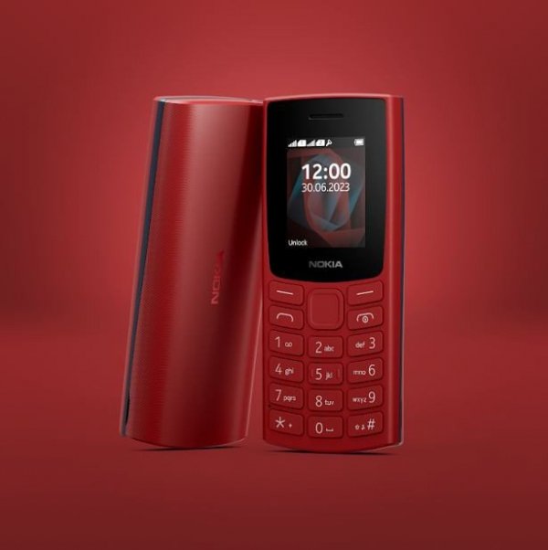 Nokia Telefon komórkowy 105 2023 DualSIM PL czerwony