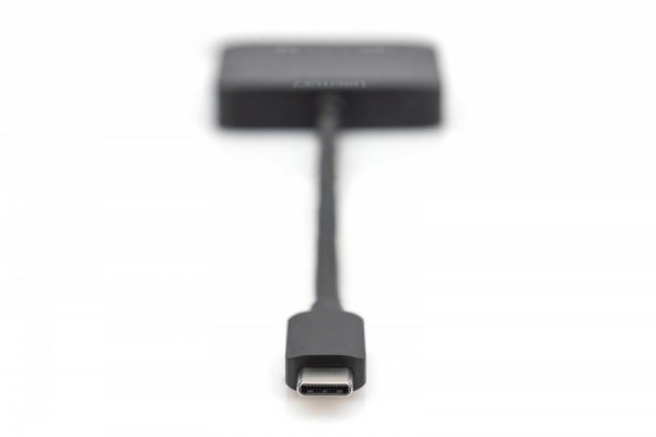 Digitus Hub/Koncentrator wideo 2-portowy USB Typ C/2x DisplayPort 4K/60Hz HDR HDCP 2.2 MST