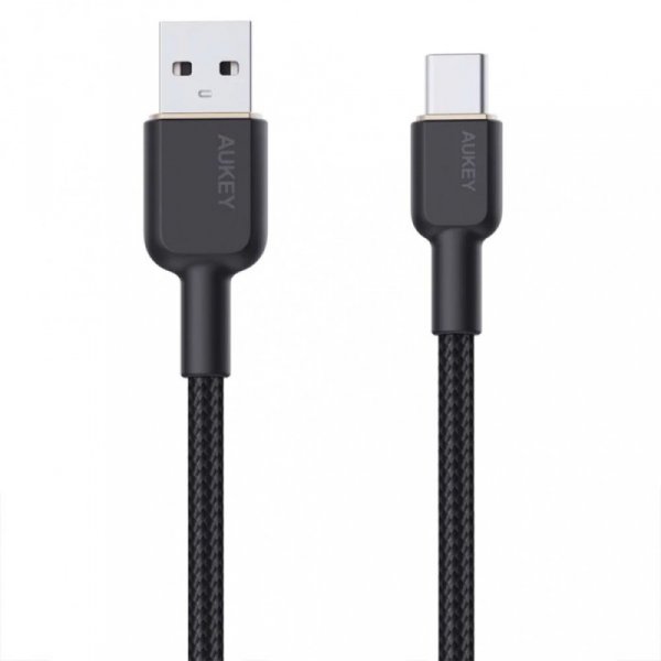 AUKEY CB-NAC1 nylonowy kabel USB C - USB A | 1m | 3A | 60W PD | 20V