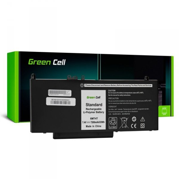 Green Cell Bateria 6MT4T 7V69Y 7,6V 7200mAh do Dell Latitude E5270 E5570