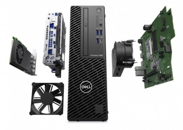 Dell Stacja robocza Precision 3460 SFF Win11Pro i7-13700/16GB/512GB SSD/Nvidia  Quadro T1000/DVD RW/Kb/Mouse/300W/3Y Pro Support