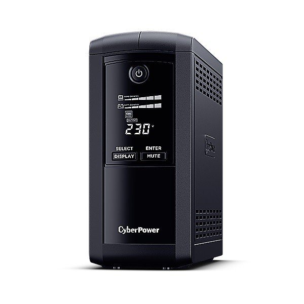 CyberPower Zasilacz awaryjny UPS VP1000EILCD 1000VA/550W AVR/LCD/6xC13/RJ11/RJ45