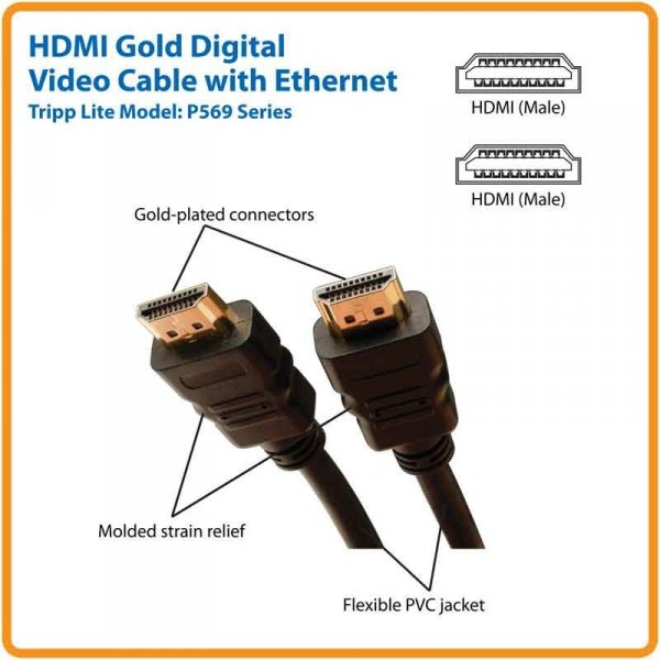 Eaton 6FT HDMI HSETHERNT CBL P569-006
