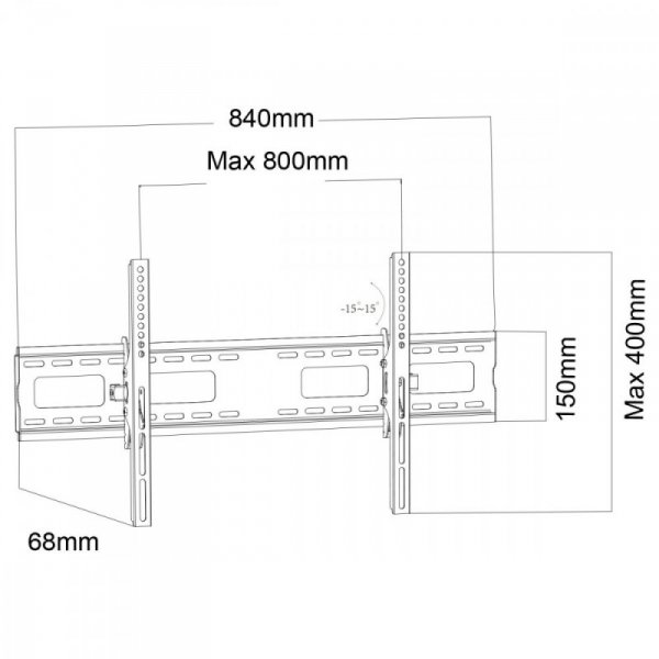 Maclean Uchwyt do TV 43-100&#039;&#039; 80kg MC-423 VESA 800x600