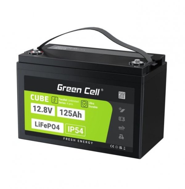 Green Cell Akumulator LiFePO4 125Ah 12V/12.8V 1600Wh