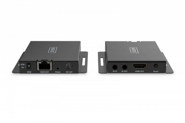 Digitus Przedłużacz/Extender HDMI 4K120Hz 40m po skrętce HDCP 2.3 IR EDID (zestaw)
